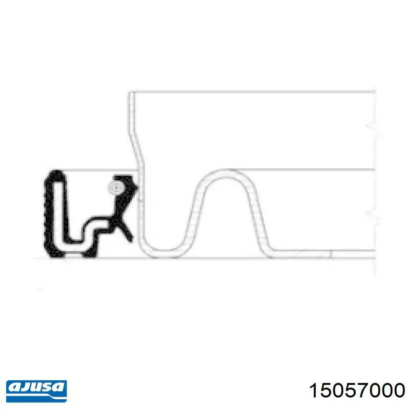15057000 Ajusa anillo retén, cigüeñal