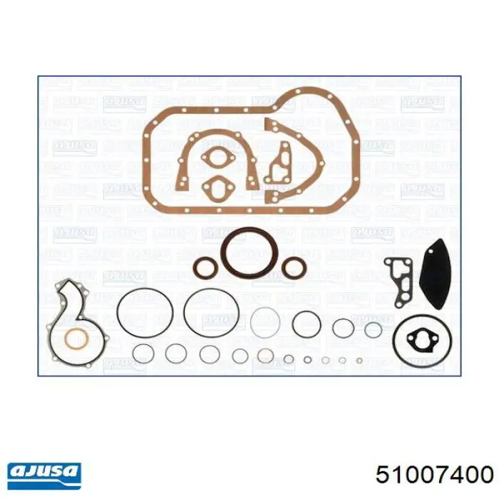  Juego de juntas de motor, completo para Audi 80 89, 89Q, 8A, B3