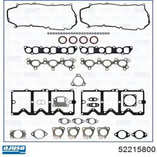 1606250 Opel juego de juntas de motor, completo, superior