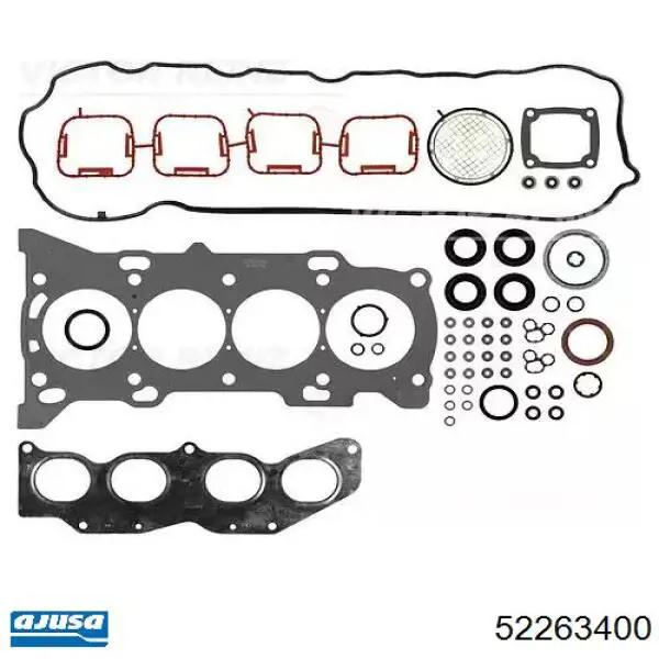 411231272 Toyota juego de juntas de motor, completo, superior