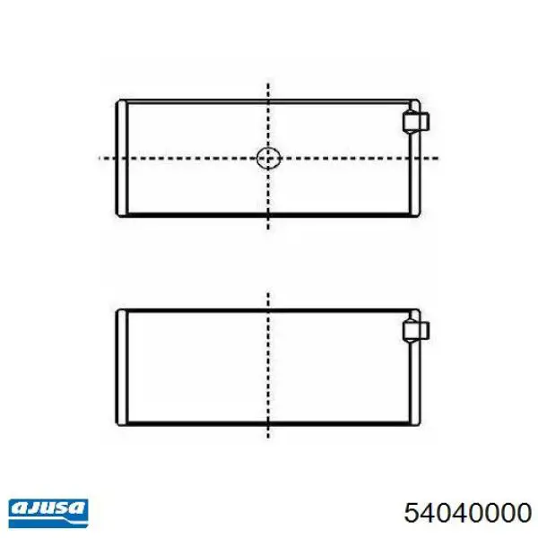 54040000 Ajusa juego completo de juntas, motor, inferior