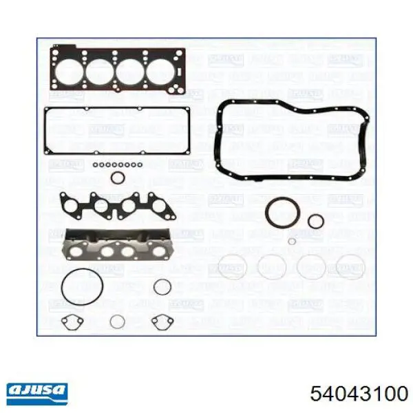 54043100 Ajusa juego completo de juntas, motor, inferior