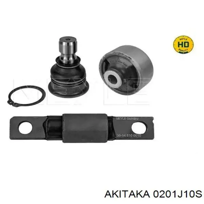 0201J10S Akitaka silentblock de suspensión delantero inferior