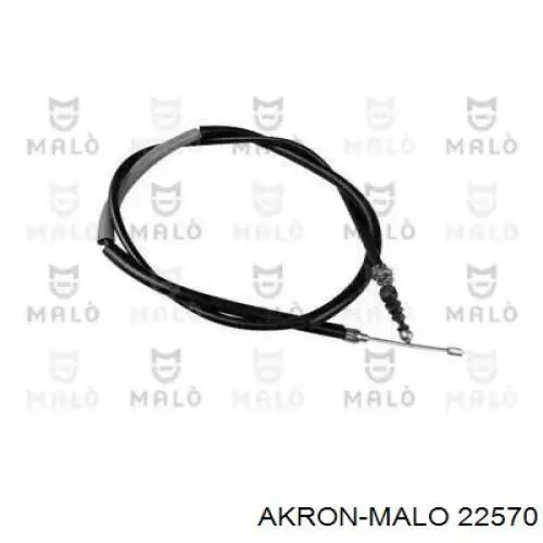 22570 Akron Malo cable de freno de mano trasero izquierdo