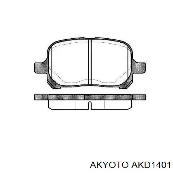 AKD1401 Akyoto pastillas de freno delanteras