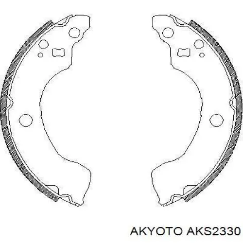 AKS2330 Akyoto zapatas de frenos de tambor traseras