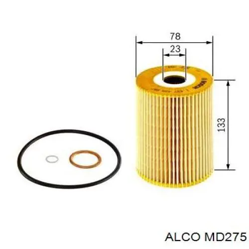 MD275 Alco filtro de aceite