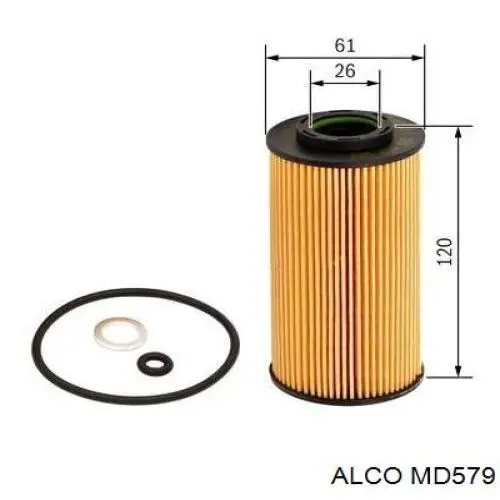 MD579 Alco filtro de aceite