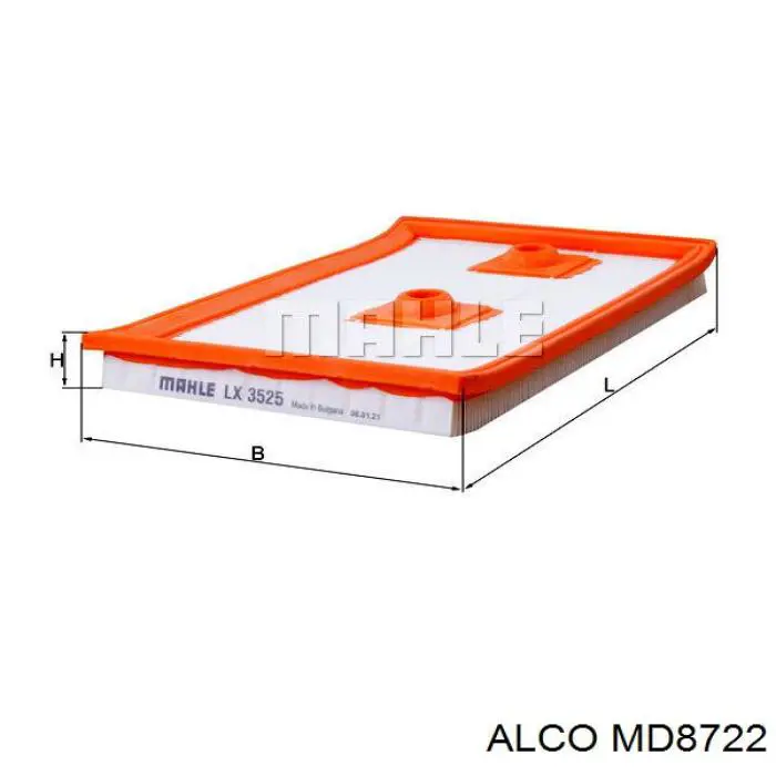 MD8722 Alco filtro de aire