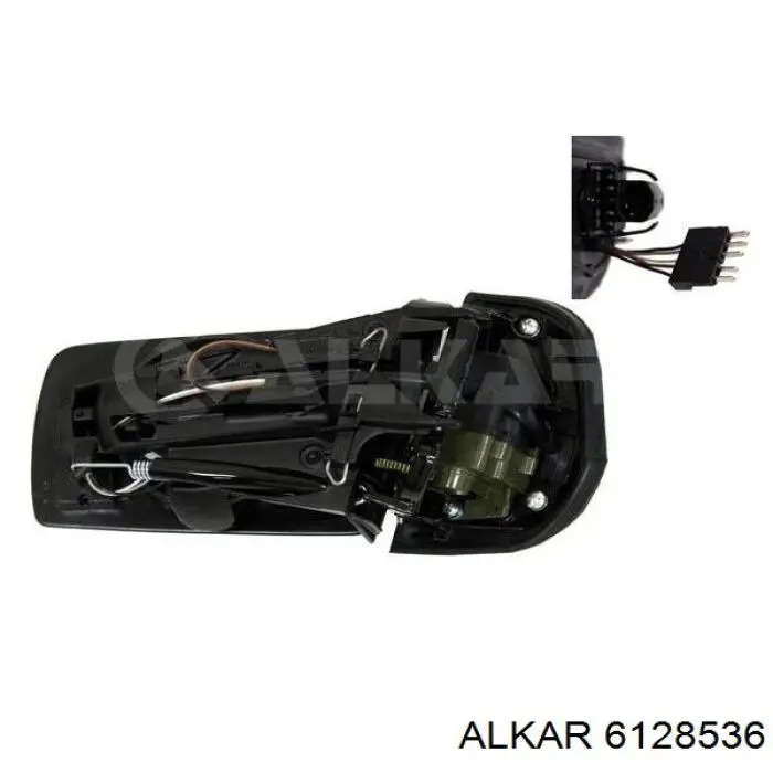 6128536 Alkar espejo retrovisor derecho