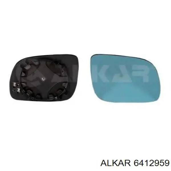 6412959 Alkar cristal de espejo retrovisor exterior derecho