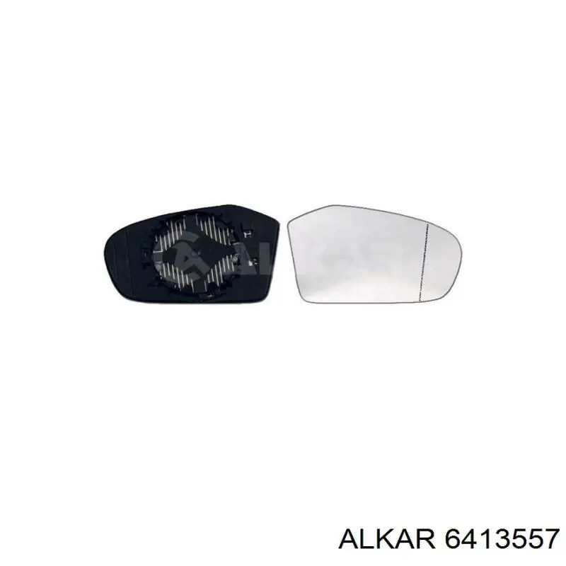 6413557 Alkar cristal de espejo retrovisor exterior derecho