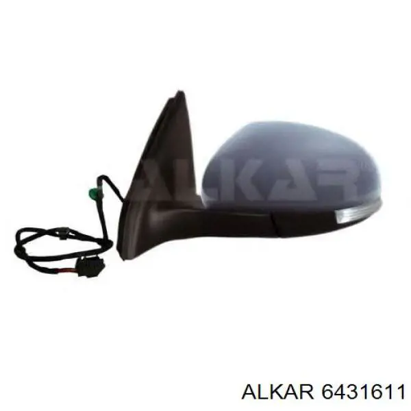 6431611 Alkar cristal de espejo retrovisor exterior izquierdo