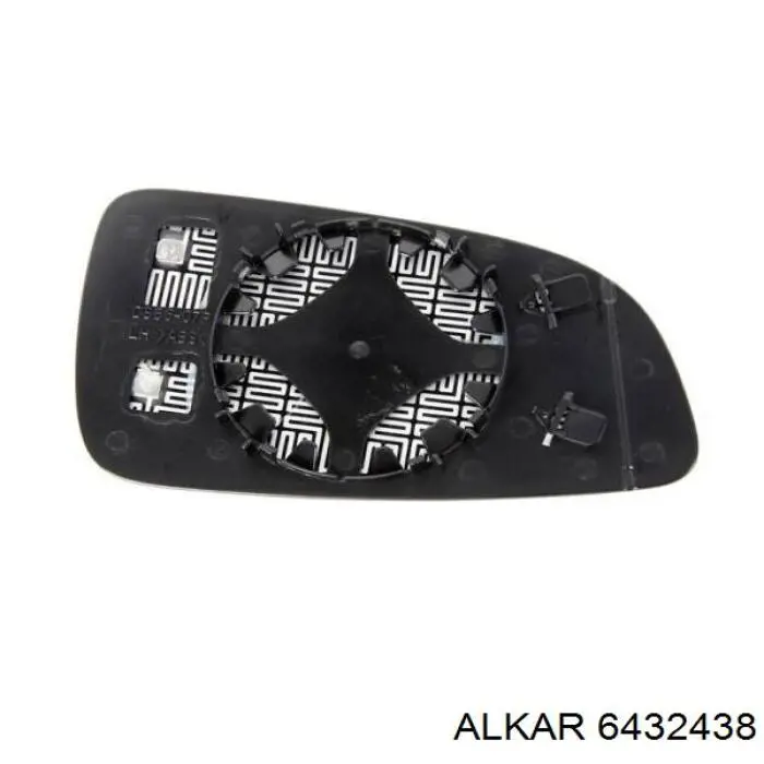 6432438 Alkar cristal de espejo retrovisor exterior derecho