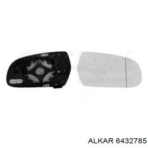 6432785 Alkar cristal de espejo retrovisor exterior derecho