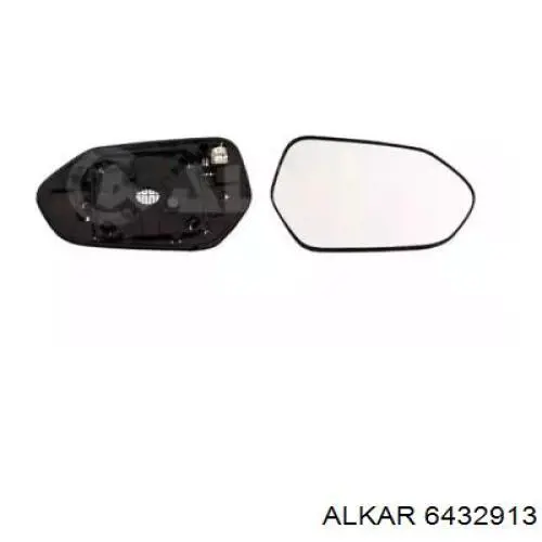 6432913 Alkar cristal de espejo retrovisor exterior derecho