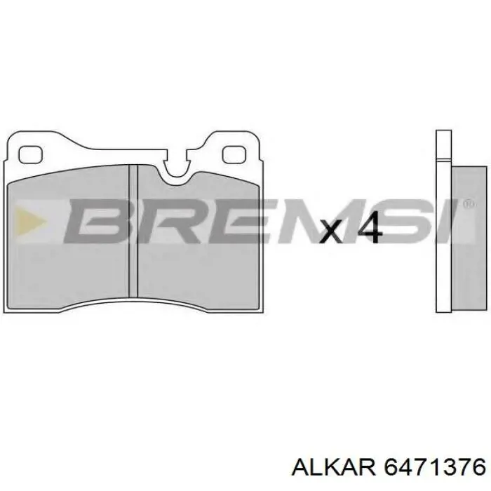 6471376 Alkar cristal de espejo retrovisor exterior izquierdo