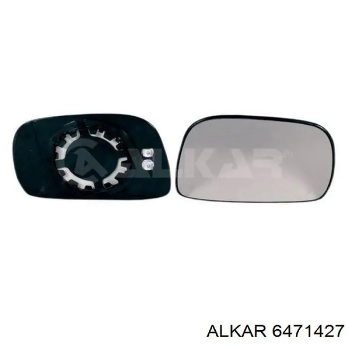 6471427 Alkar cristal de espejo retrovisor exterior izquierdo