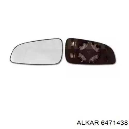 6471438 Alkar cristal de espejo retrovisor exterior izquierdo