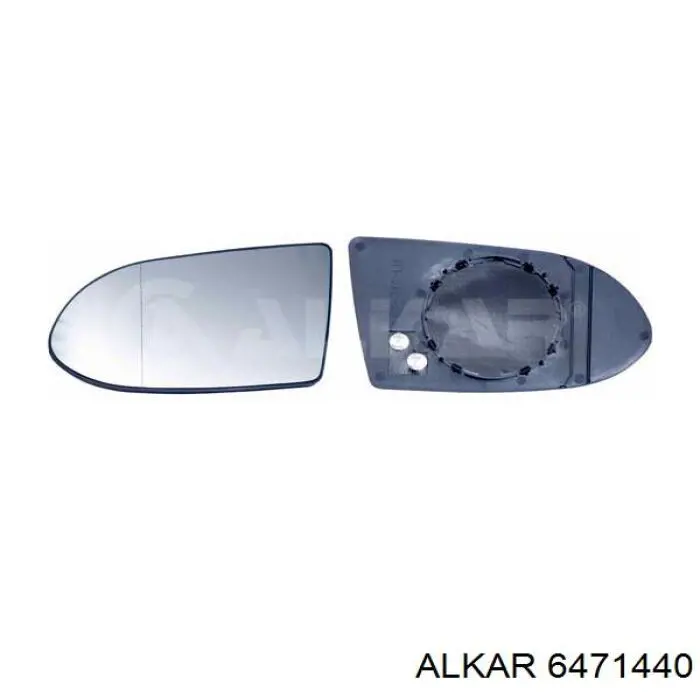 6471440 Alkar cristal de espejo retrovisor exterior izquierdo