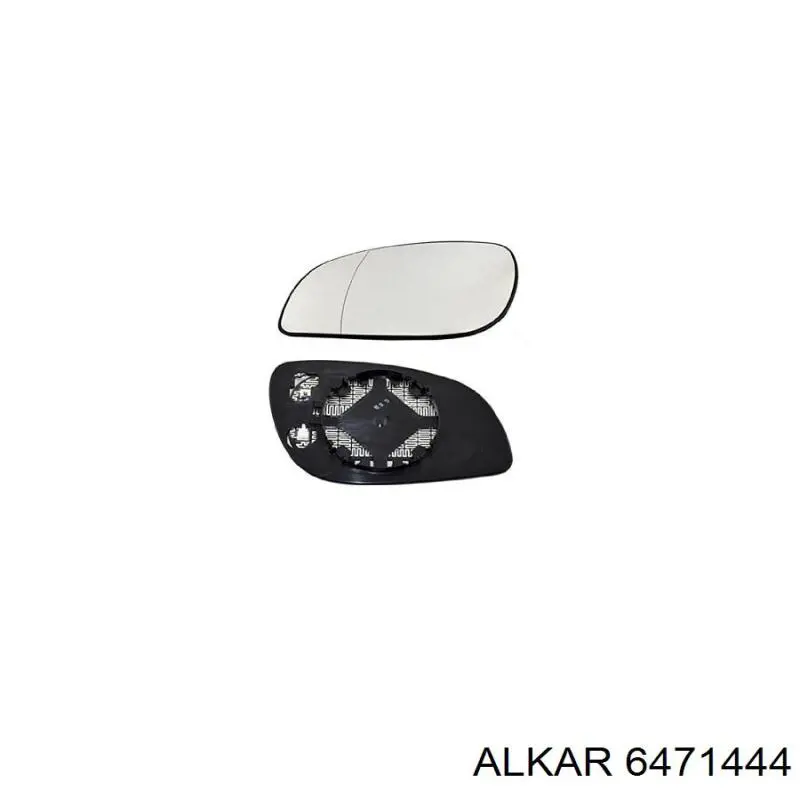 6471444 Alkar cristal de espejo retrovisor exterior izquierdo