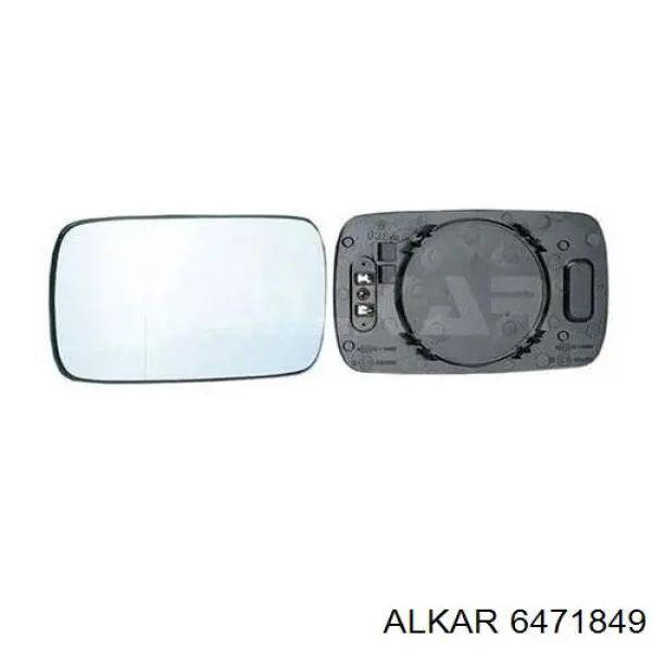 6471849 Alkar cristal de espejo retrovisor exterior izquierdo