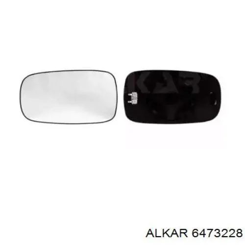 6473228 Alkar cristal de espejo retrovisor exterior izquierdo