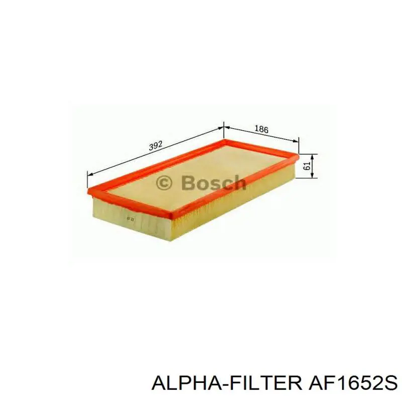 AF1652s Alpha-filter filtro de aire