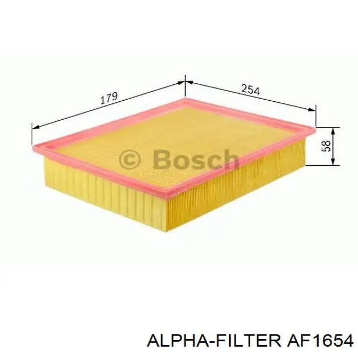 AF1654 Alpha-filter filtro de aire