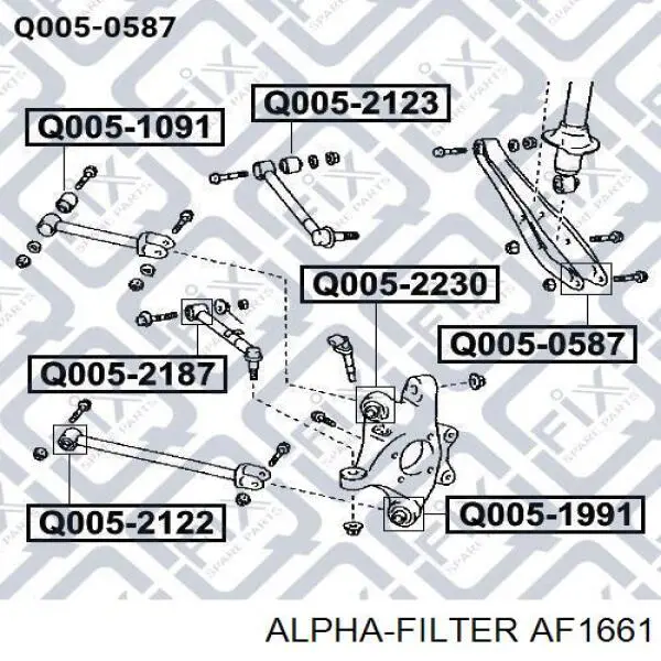 AF1661 Alpha-filter filtro de aire