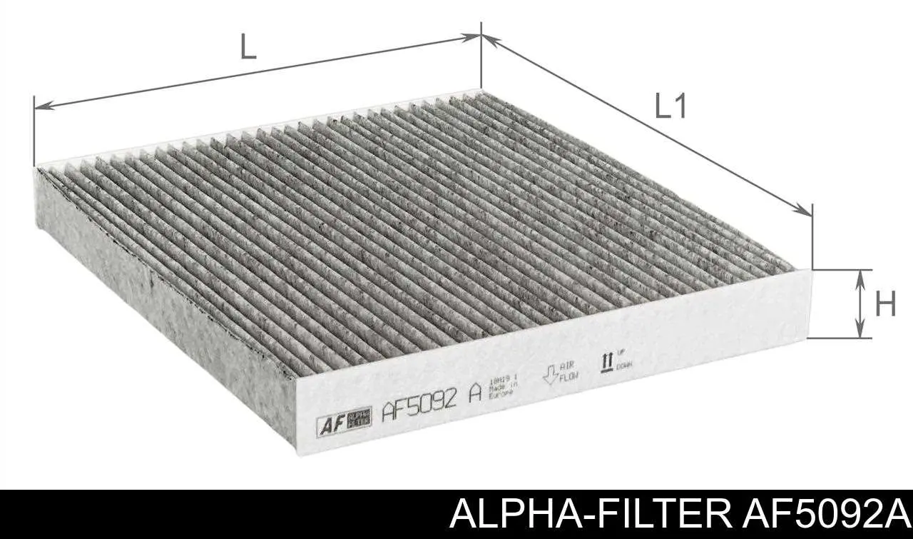 AF5092A Alpha-filter filtro de habitáculo