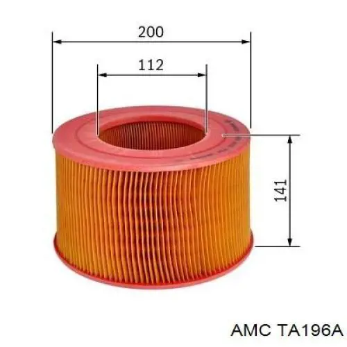 TA-196A AMC filtro de aire