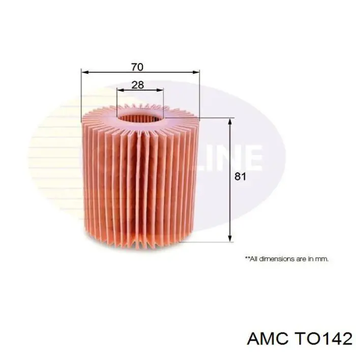 TO-142 AMC filtro de aceite