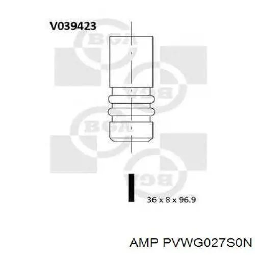 PVWG027-S-0-N AMP/Paradowscy válvula de admisión