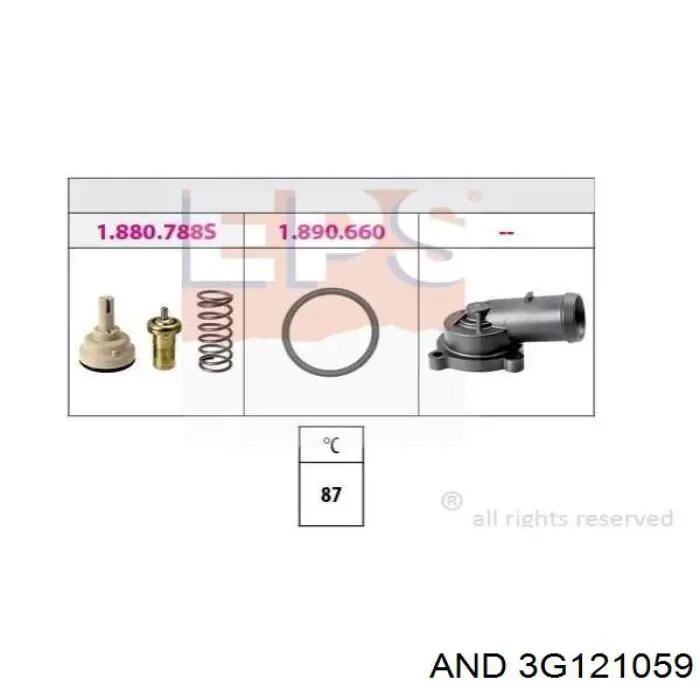  Tapa de termostato para Skoda Roomster 5J7