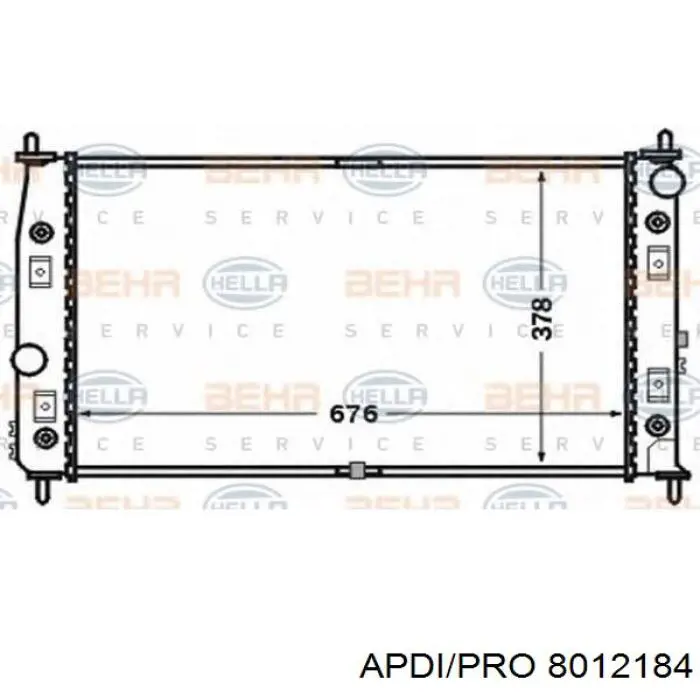 4758288 Chrysler radiador refrigeración del motor