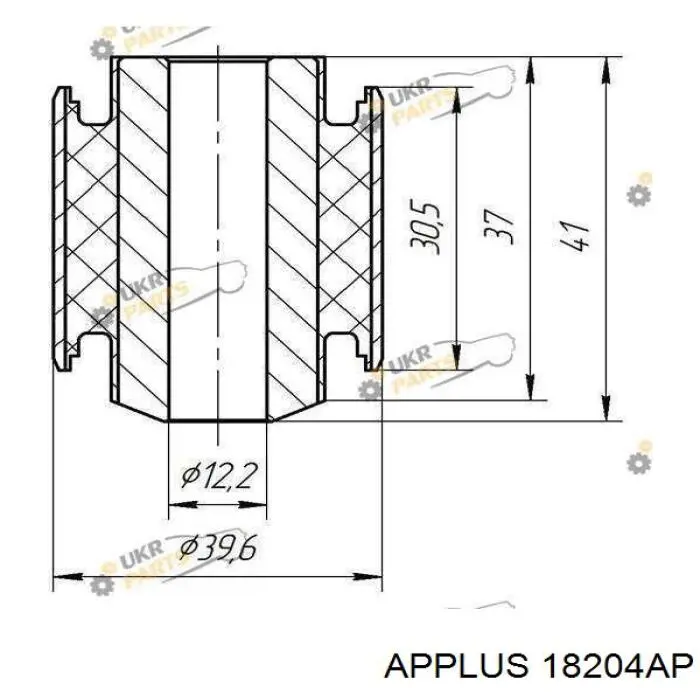 18204AP Aplus brazo suspension inferior trasero izquierdo/derecho