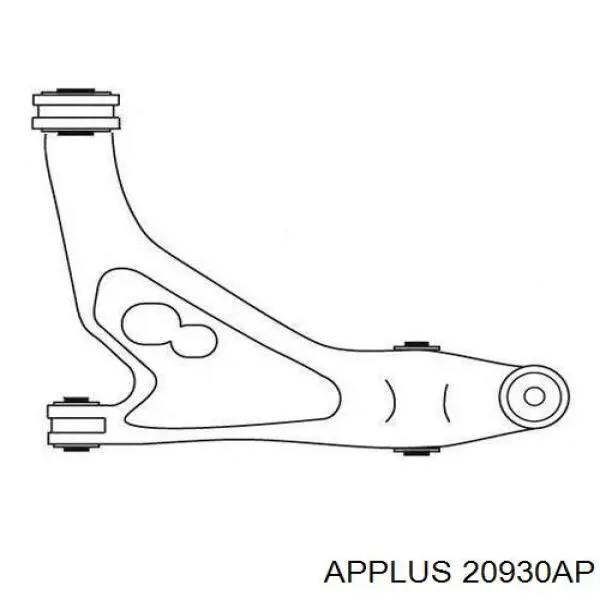 20930AP Aplus barra oscilante, suspensión de ruedas delantera, inferior izquierda
