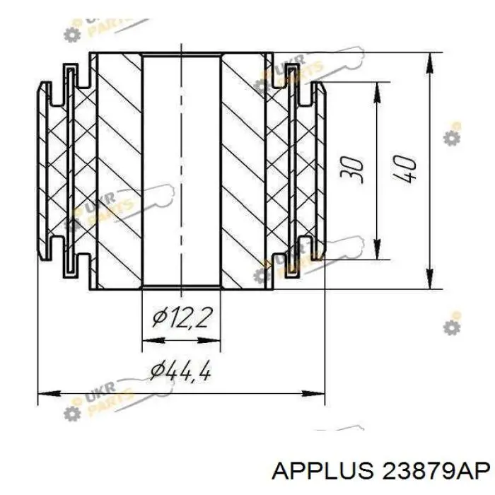 23879AP Aplus silentblock de brazo de suspensión trasero superior