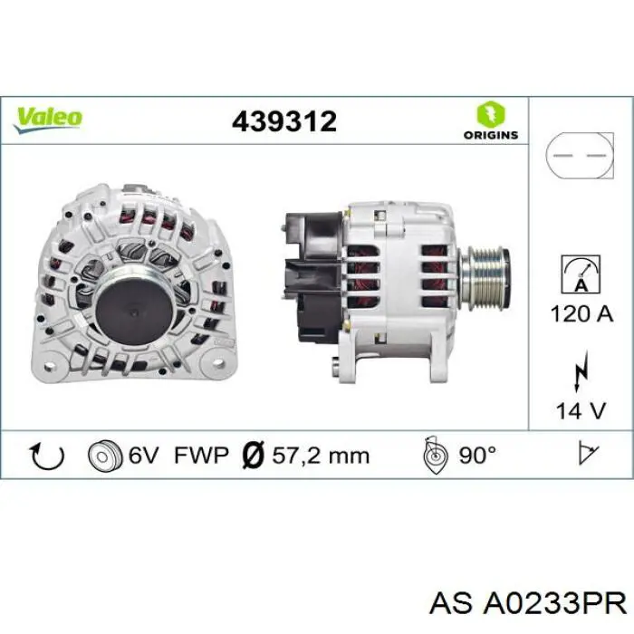 A0233PR AS/Auto Storm alternador