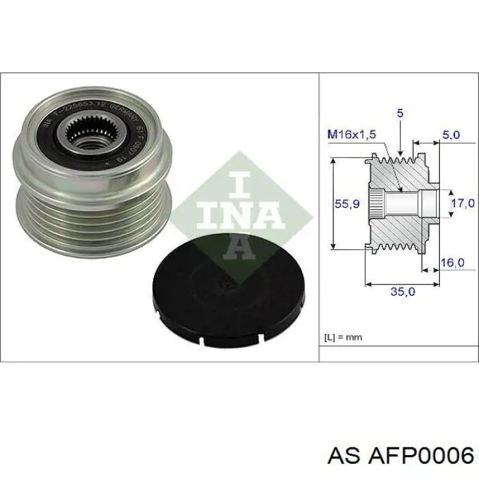 AFP0006 AS/Auto Storm poleas juego de piezas