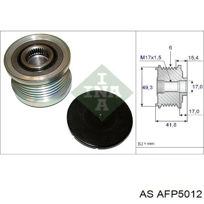 AFP5012 AS/Auto Storm poleas juego de piezas