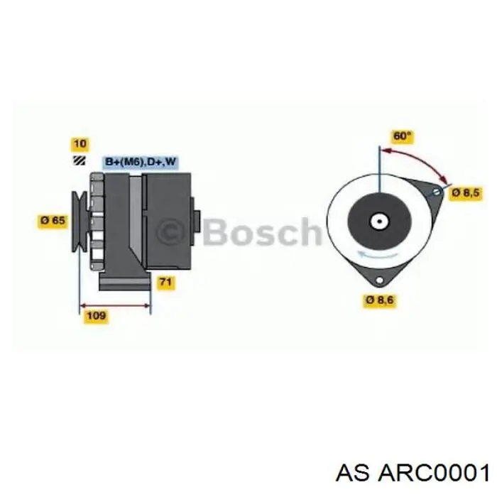 1363915 Volvo alternador diodo puente rectificador