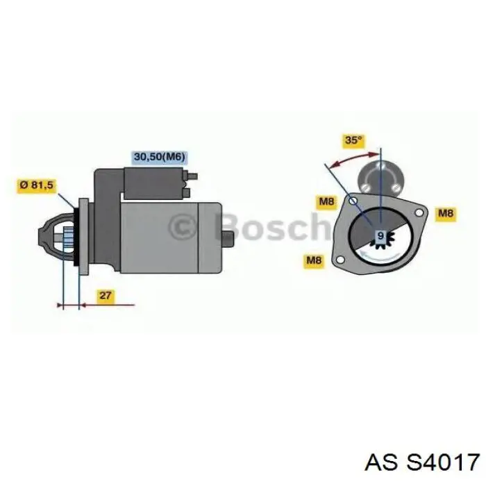 0046231646 Fiat/Alfa/Lancia motor de arranque