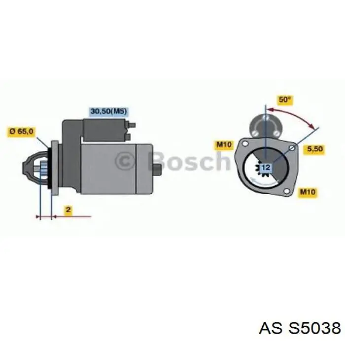 S5038 AS/Auto Storm motor de arranque