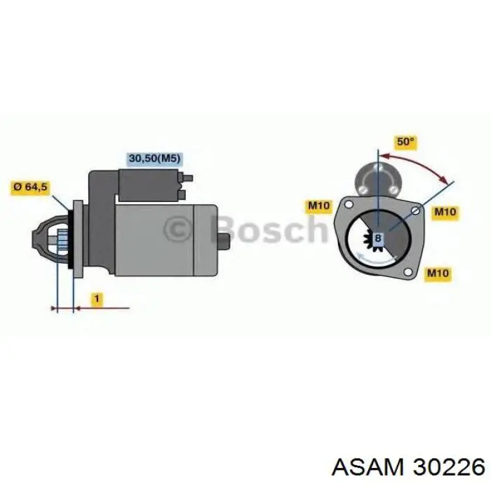 AME0547 Magneti Marelli interruptor magnético, estárter