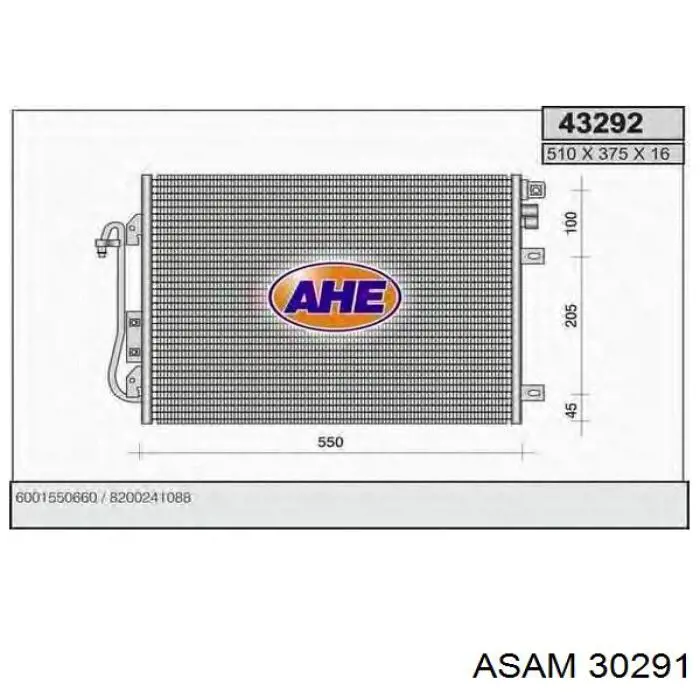 30291 Asam condensador aire acondicionado