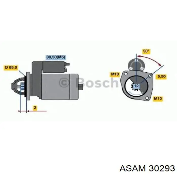 30293 Asam motor de arranque