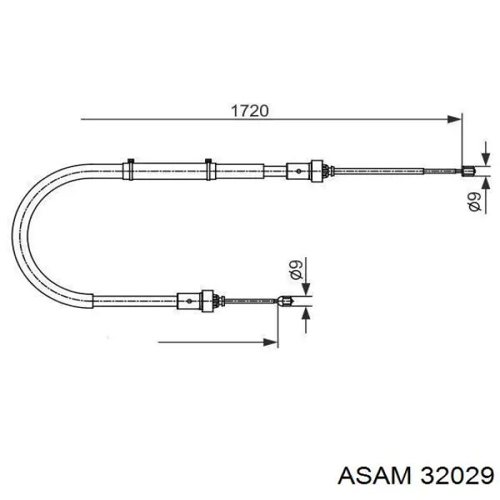  Cable de freno de mano trasero derecho/izquierdo para Dacia Duster HS