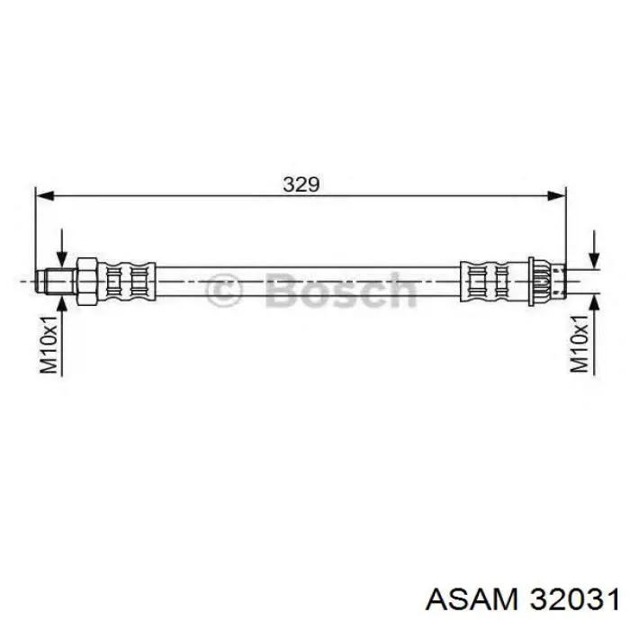  Latiguillo de freno delantero para Dacia Logan 2 